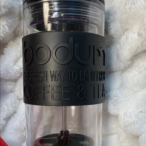 🌹Bodum • DOUBLE TRAVEL PRESS TEA & Coffee Mug “Brew coffee or tea on the go” - Picture 3 of 8